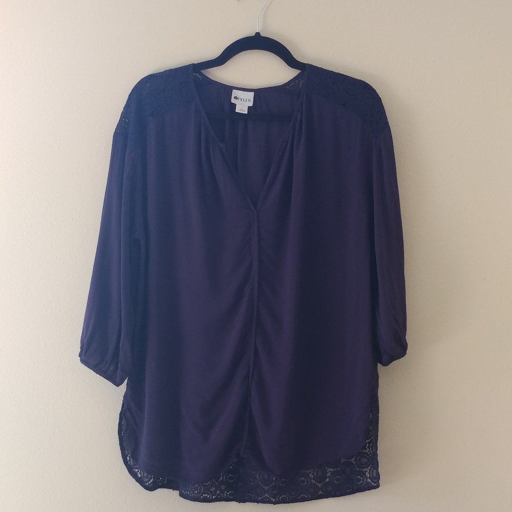 Stylus Long Sleeved Lace Blouse